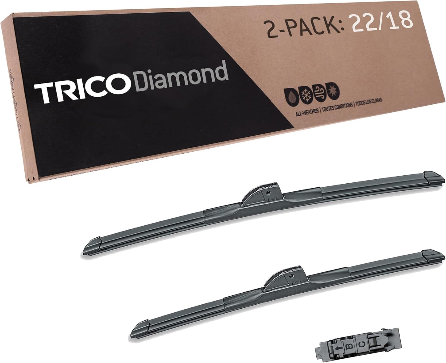 TRICO Diamond Premium Automotive Wiper Blades for All Weather