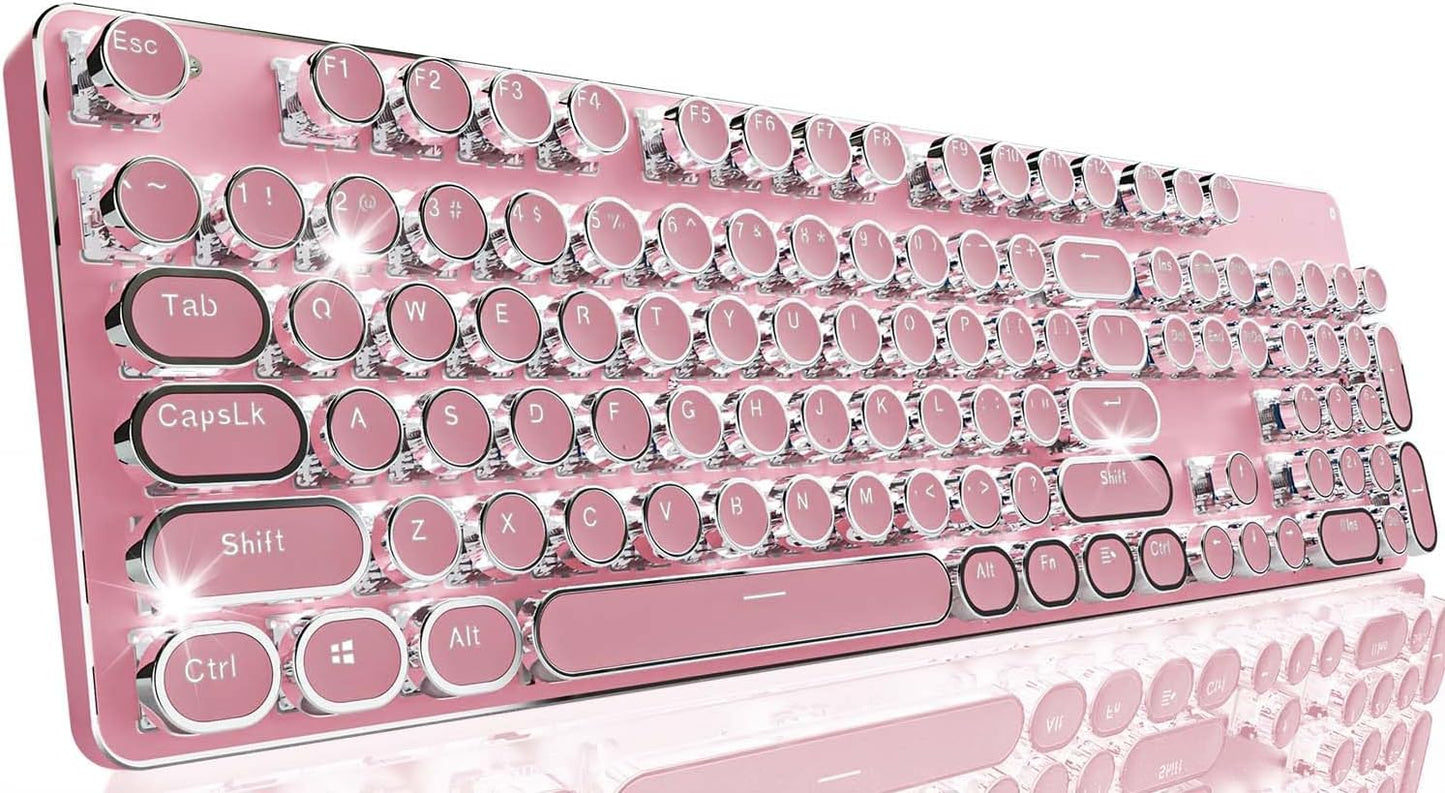 EWEADN TK950 Wireless Mechanical Typewriter Keyboard with Backlit
