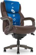 La-Z-Boy Big & Tall Executive Chair, Lumbar Support, Memory Foam, Brown