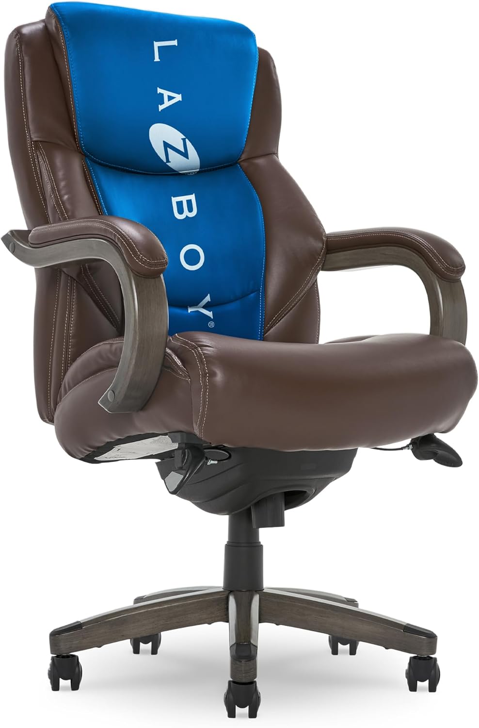La-Z-Boy Big & Tall Executive Chair, Lumbar Support, Memory Foam, Brown