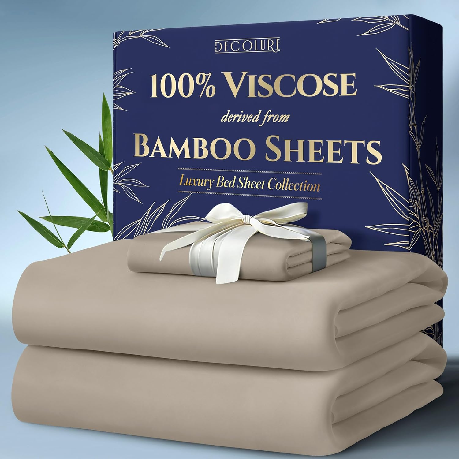 Viscose Derived from Bamboo Twin Bed Sheets Set - Ultra Soft