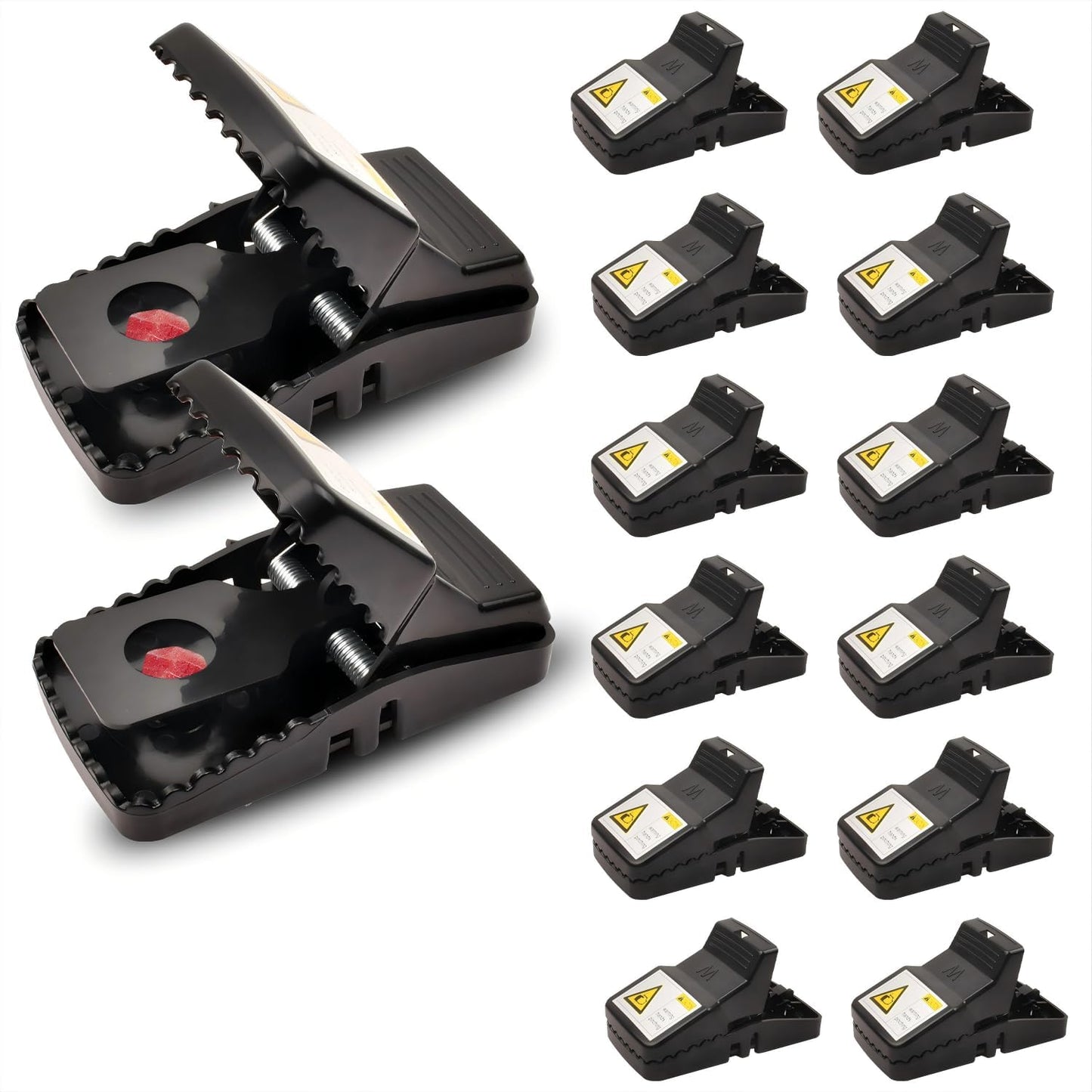 Fast Reusable Mouse Trap (12-Pack) - Indoor/Outdoor Use