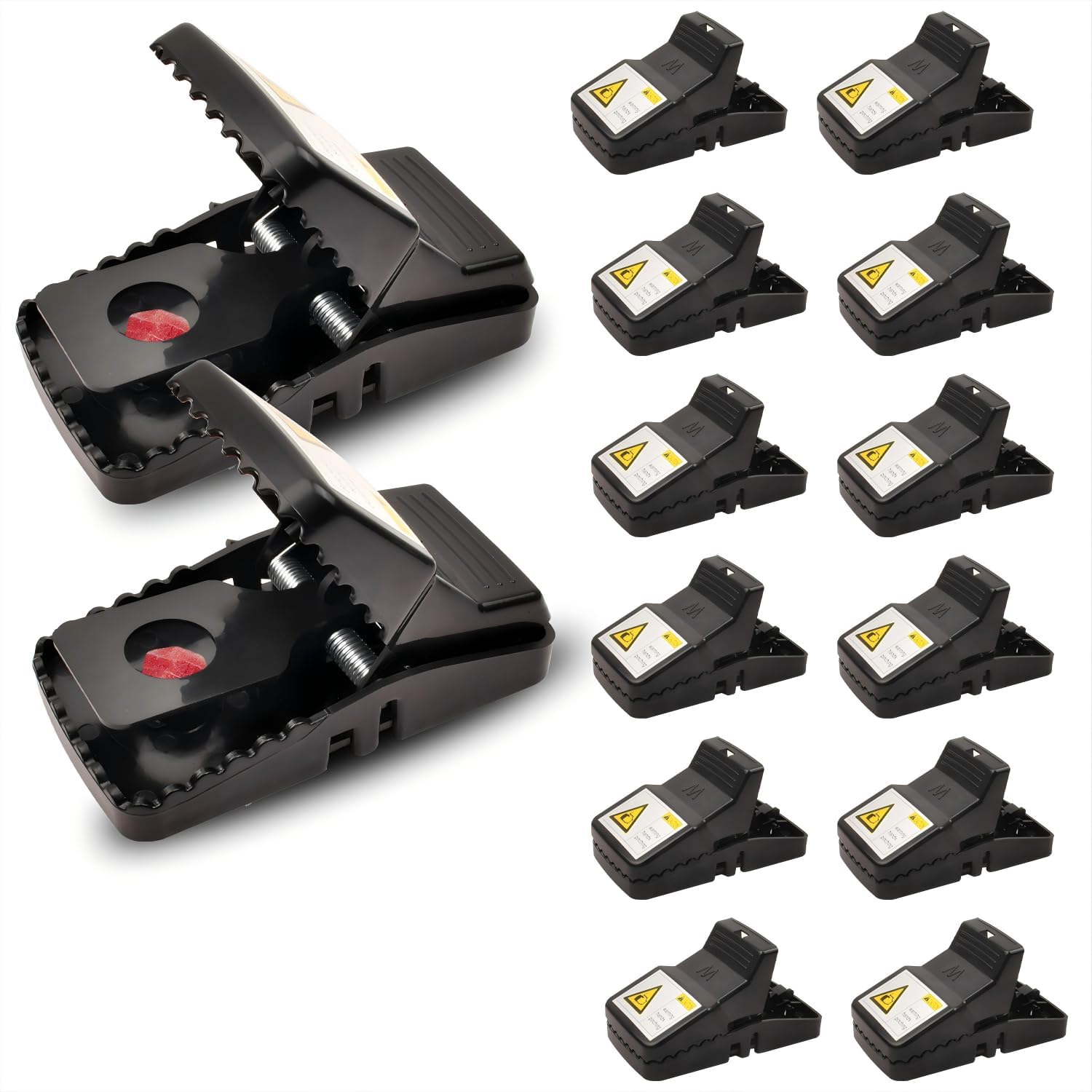 Fast Reusable Mouse Trap (12-Pack) - Indoor/Outdoor Use
