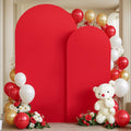 Red Arch Backdrop Covers 7.2FT & 6FT Spandex Chiara Arch Covers - Fit