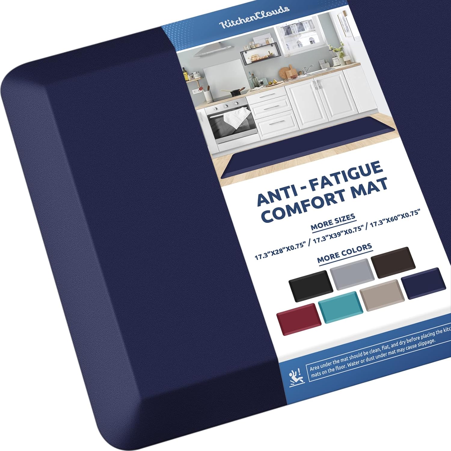KitchenClouds Cushioned Anti Fatigue Kitchen Mat for Comfort