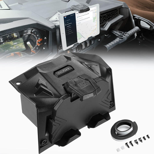 KEMIMOTO GPS Mount Storage Box for Polaris RZR XP 1000 Turbo