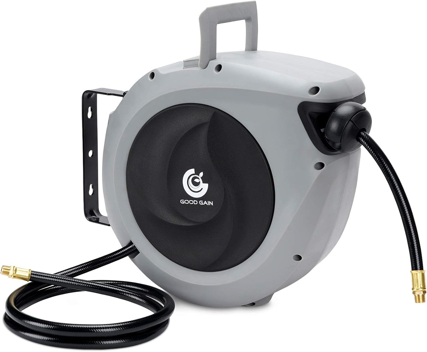 Retractable Air Hose Reel 3/8 in. x 50 ft for Heavy Duty Use