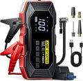 Jump Starter with Air Compressor 4000A Peak - Portable 12V Emergency