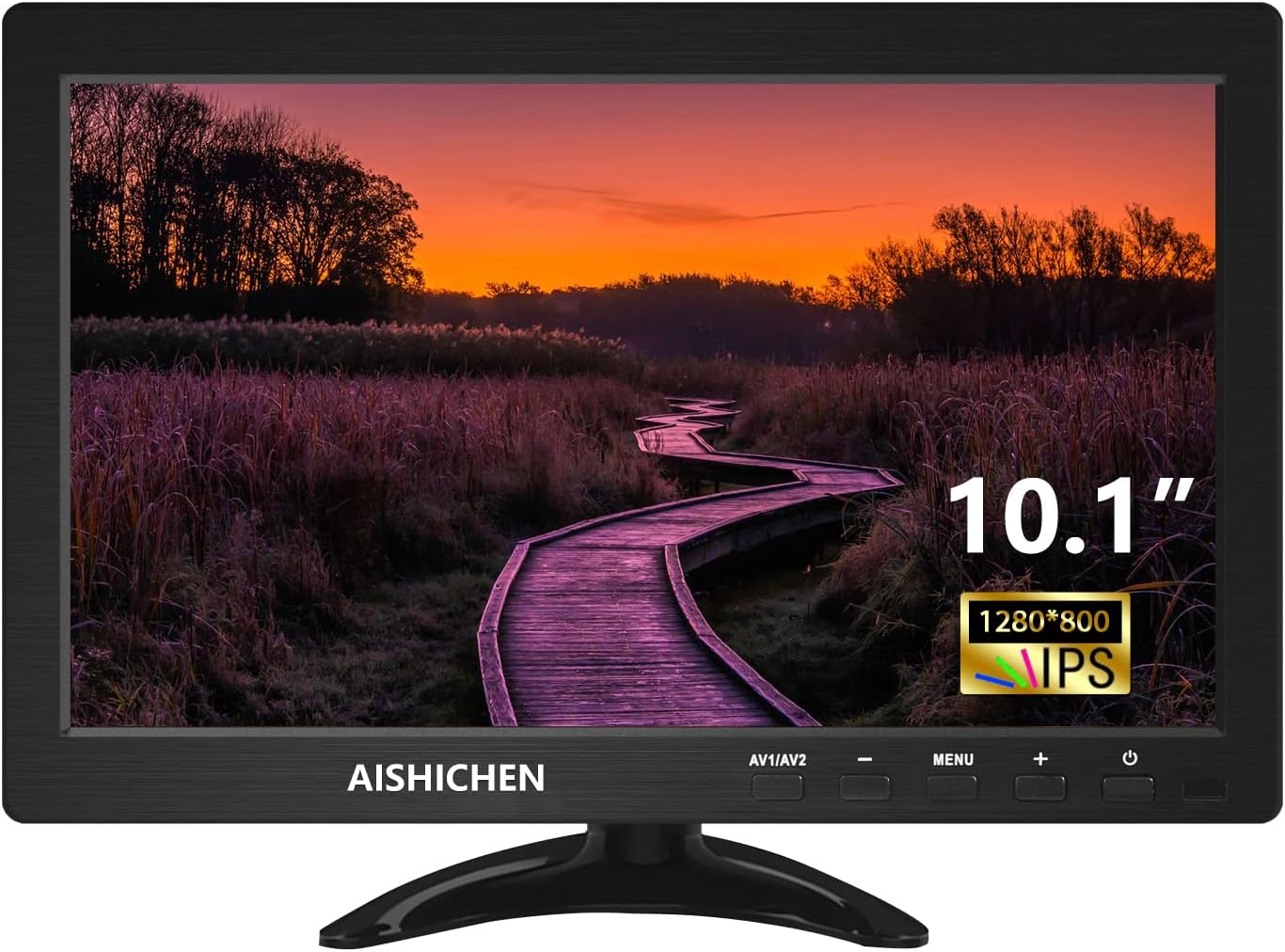 10.1 Inch Small Monitor with Built-in Speakers for Versatile Use