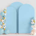 Wokceer Wedding Arch Cover Set of 3 Dusty Blue - Stretchy Fitted