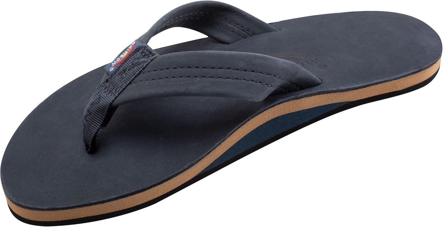 Rainbow Sandals Mens Luxury Leather with Single Layer Arch Support