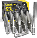 MIKKUPPA M14x1.5 Spiked Wheel Lug Nuts 32 PCS - Extended Chrome Acorn