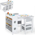 Kinder King Kids Art Table & Chair Set - Versatile Toddler Activity