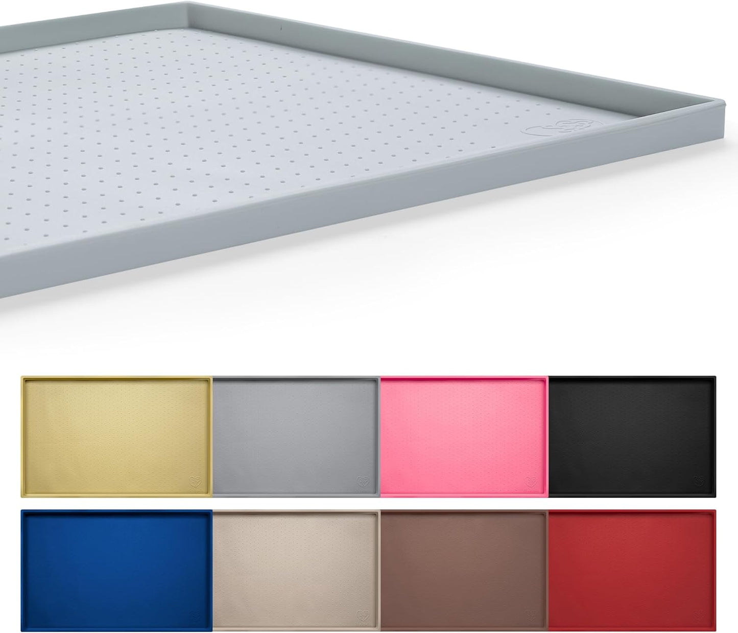 Hubulk Dog Feeding Mat - Waterproof Silicone Pet Food Mat