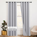 RYB HOME 3 Layer Soundproof Blackout Curtains, 52 in x 108 in Pair