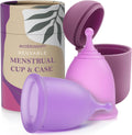 EcoBlossom Reusable Menstrual Cup (Small, Pack of 2) - 12 Hour Comfort