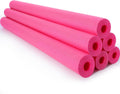 6 Pack Jumbo Pool Noodles Extra Large Hollow Swim Tubes - Bright Pink