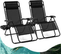 Goplus Zero Gravity Lounge Chairs Set of 2 - Reclining Patio Comfort