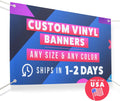 Personalized Vinyl Banner 4x6 ft - Durable Custom Printed Banner