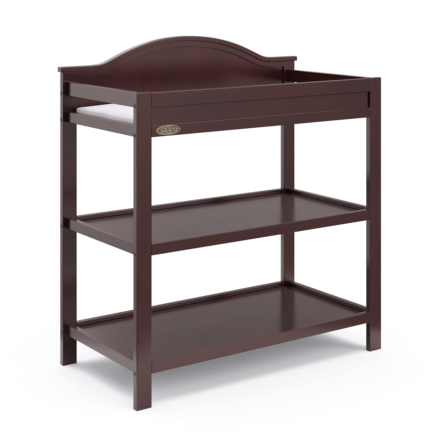 Graco Clara Changing Table with Water-Resistant Pad and Shelves