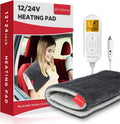 12V/24V Car Electric Blanket for Back Pain Relief - Travel Heat Pad