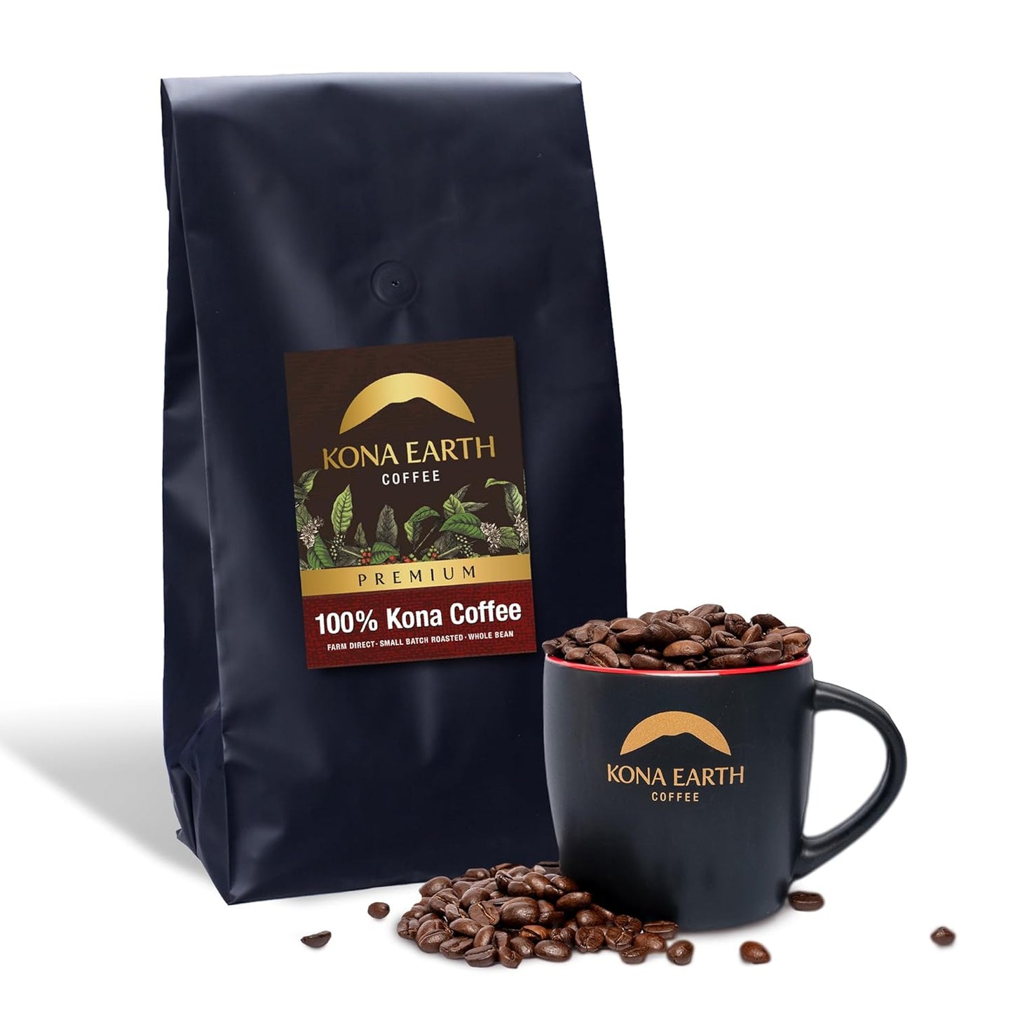 100% Kona Premium Coffee Dark Roast Whole Bean 5 lb Fresh