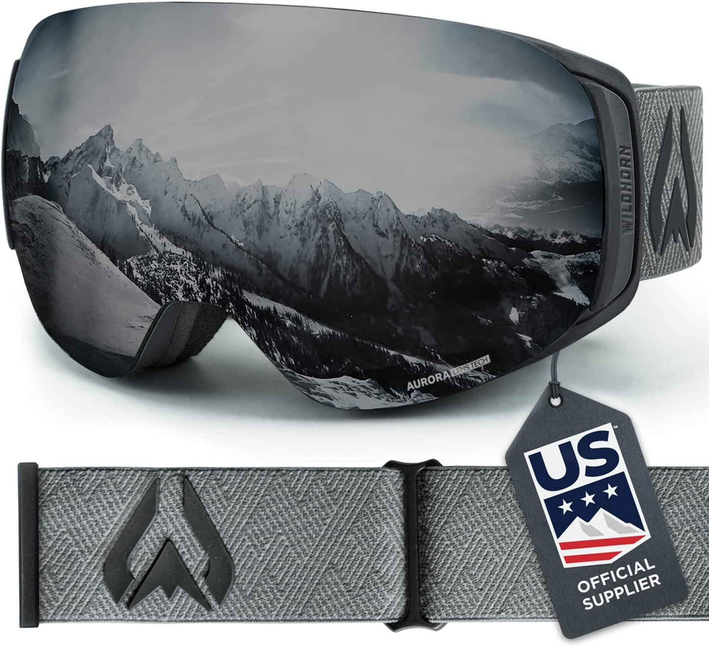 Wildhorn Roca Ski Goggles for Men and Women with Magnetic Lens