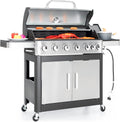 Captiva Designs 6-Burner Propane Gas BBQ Grill - Large 665 sq.in Area
