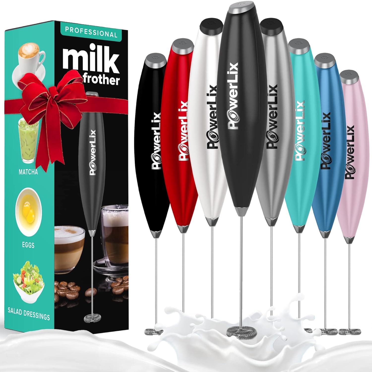 PowerLix Handheld Milk Frother - Perfect Foam Every Time!