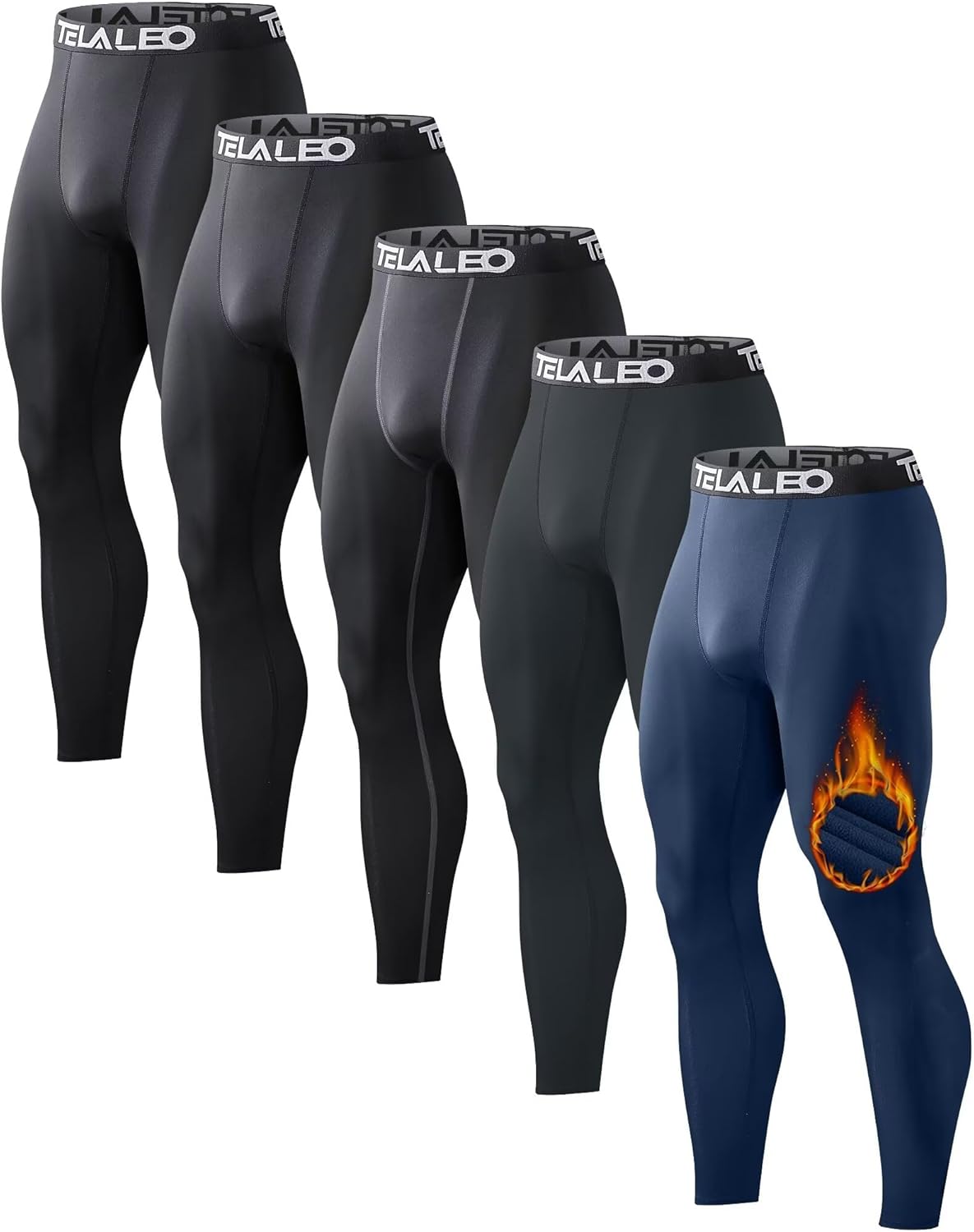 Men's Thermal Compression Pants for Cold Weather Sports Gear