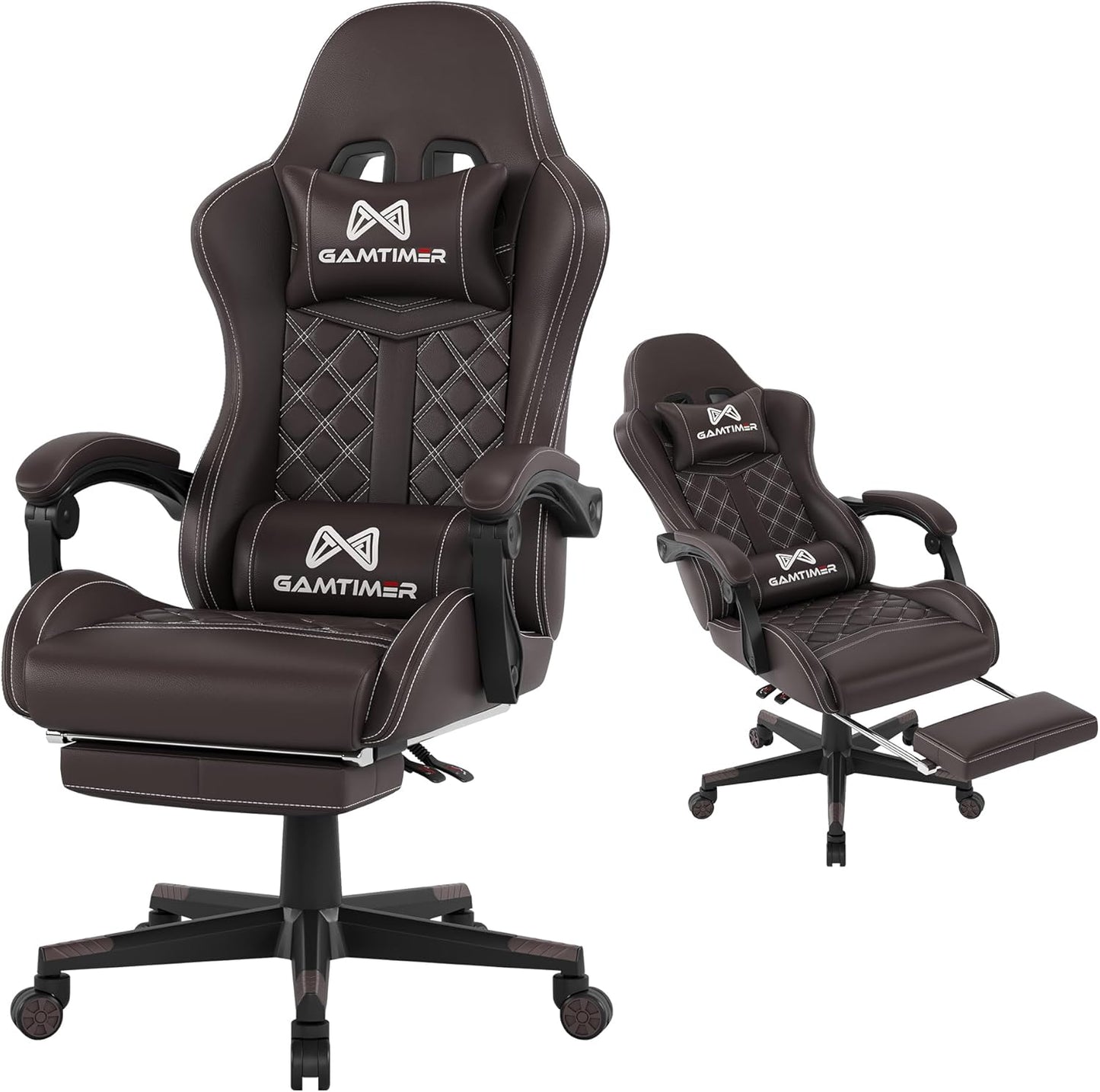 Gaming Chair with Footrest for Comfort and Support Up to 400 lbs