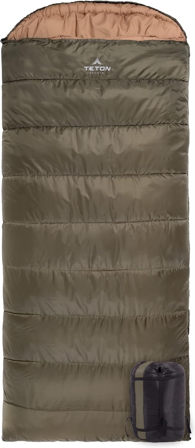 Teton Celsius XXL Sleeping Bag for Cold Weather Camping Comfort