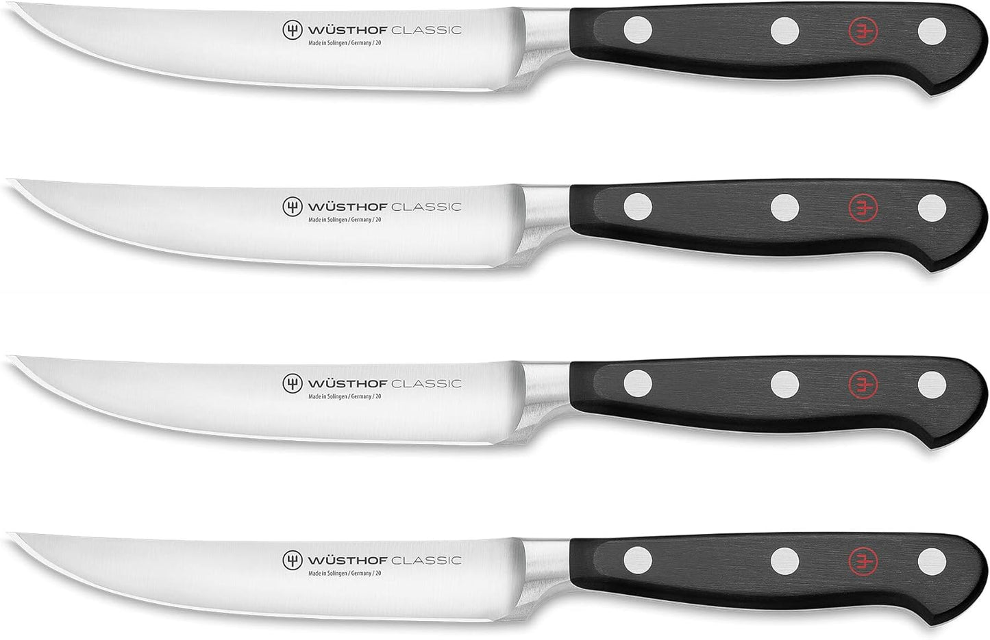 WUSTHOF Classic 4-Piece Steak Knife Set for Effortless Cutting