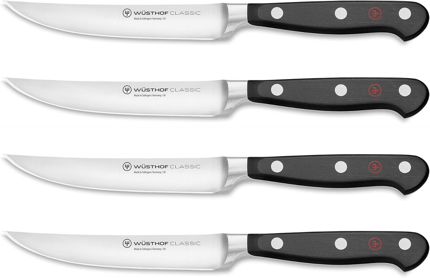 WUSTHOF Classic 4-Piece Steak Knife Set for Effortless Cutting