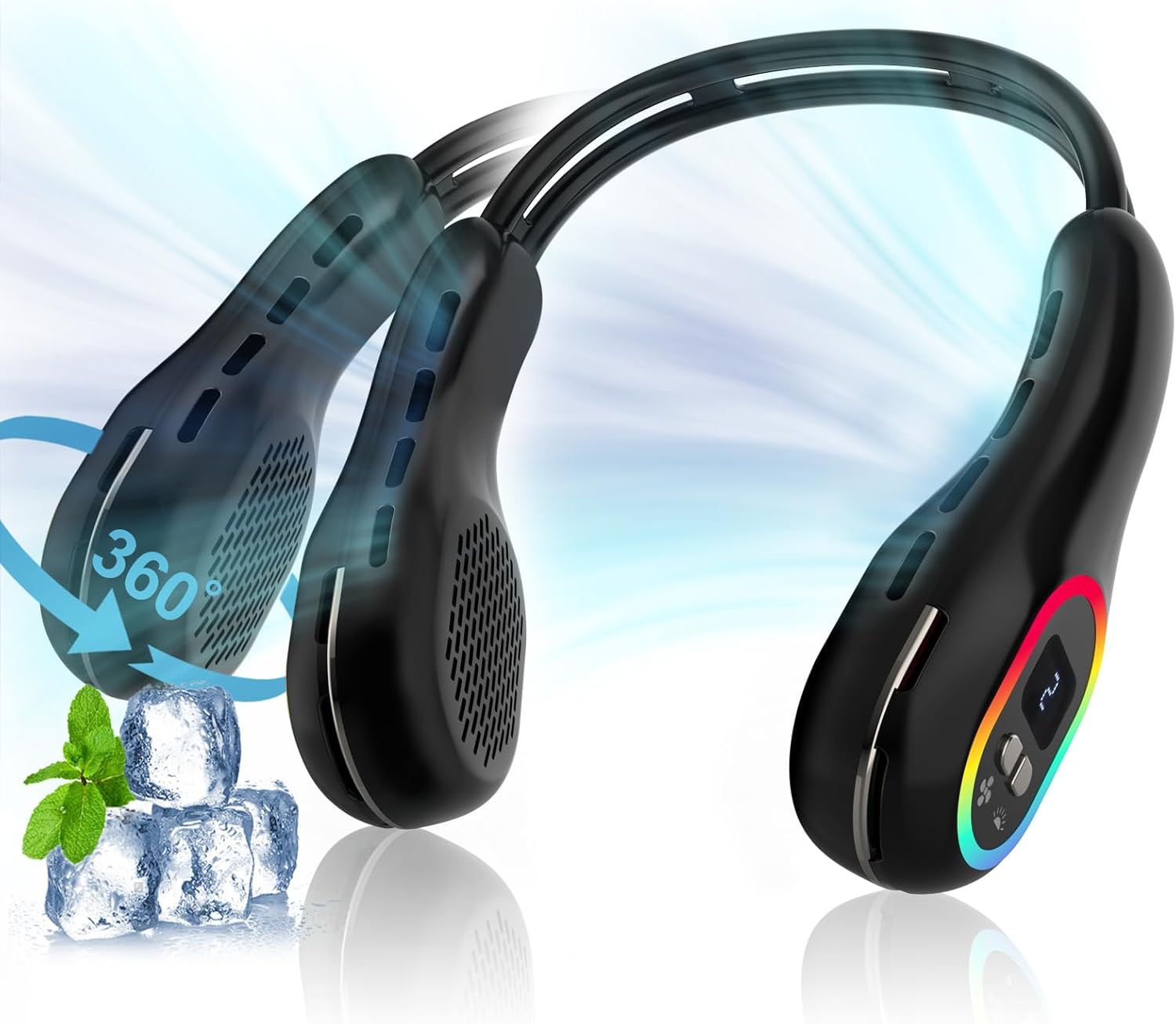 VEKK Bladeless Neck Fan 360 Cooling - Wearable