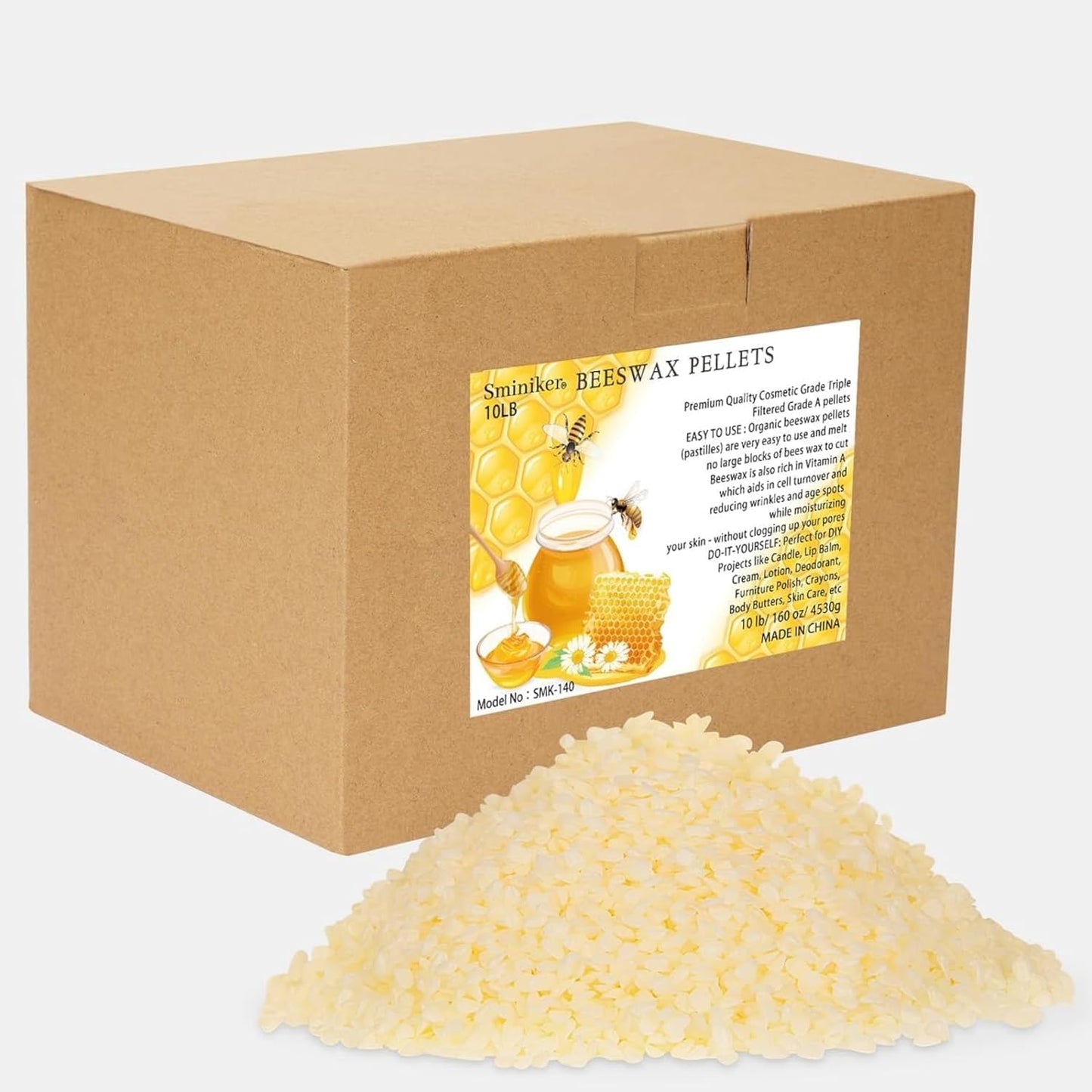 Beeswax Pellets for Candle Making and DIY Craft Projects