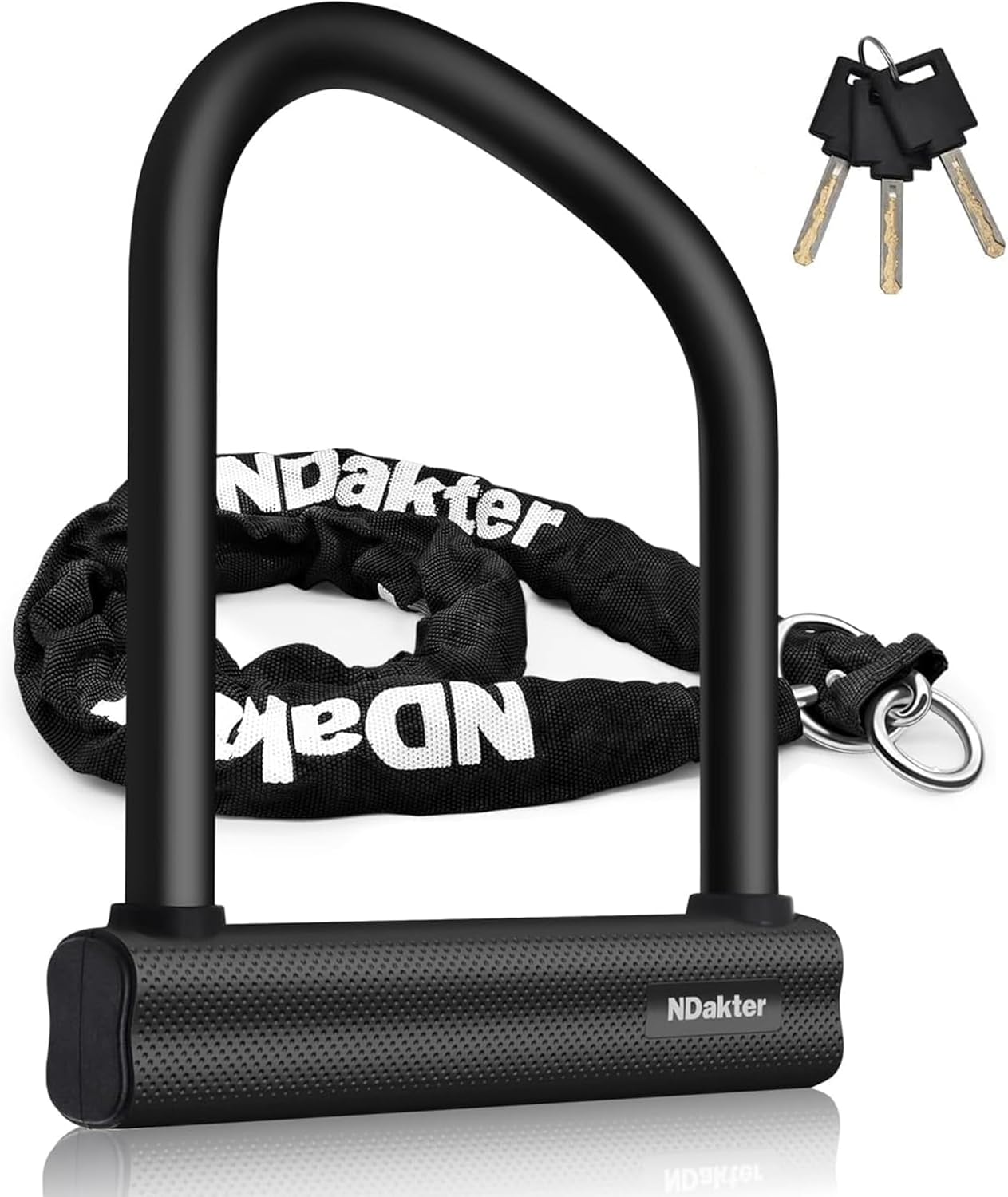 Heavy Duty Anti Theft Bike Locks with U Lock and Chain Set