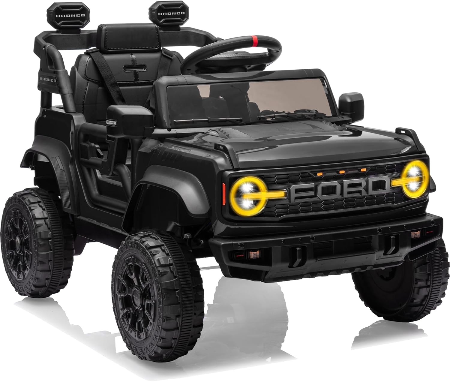 12V Ride on Toys for Kids - Licensed Ford Bronco Raptor Car