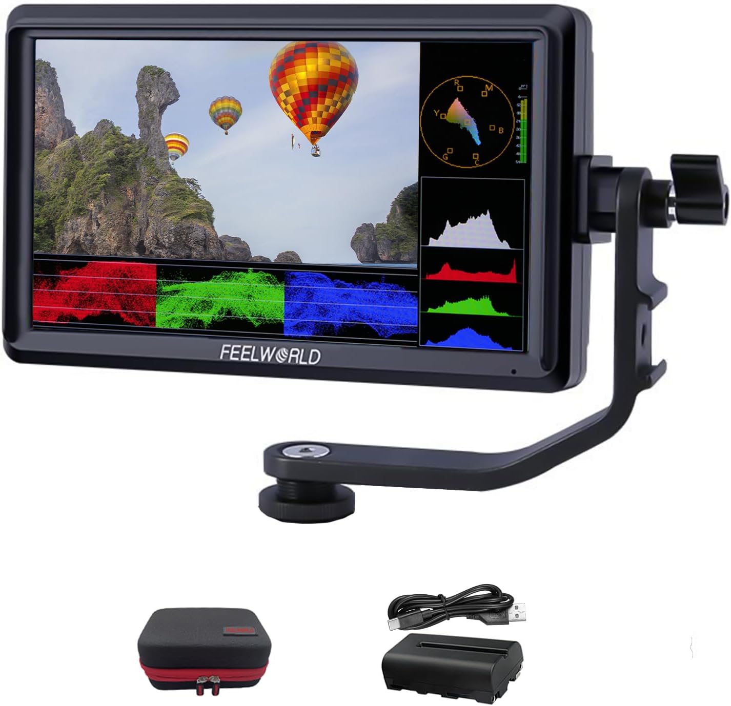 FEELWORLD S55 V3 6Inch DSLR Video Monitor with 4K HDMI Input