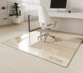 Tempered Glass Chair Mat 51x63 - Clear Heavy-Duty Office Mat