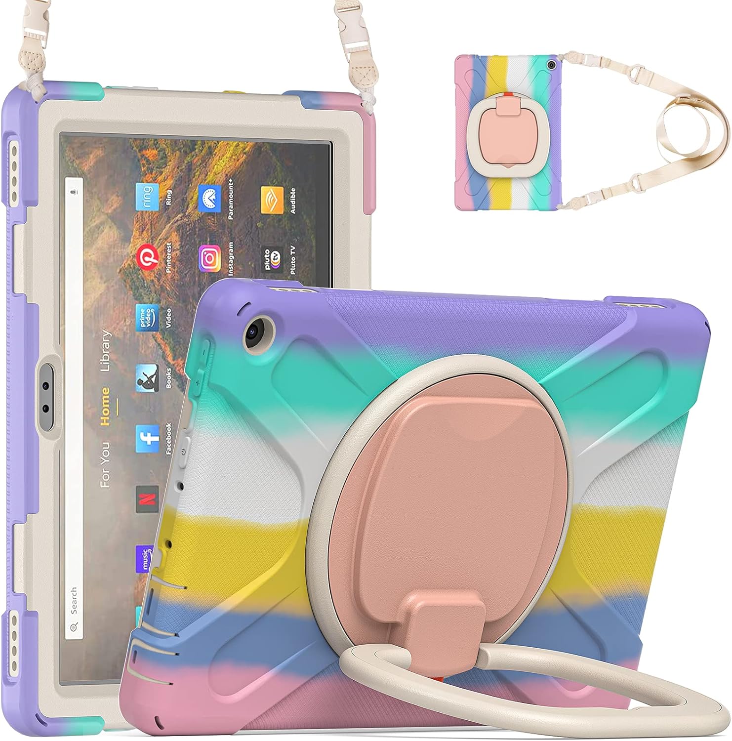 All-New Fire HD 10 Kids Case with Rotating Stand and Strap