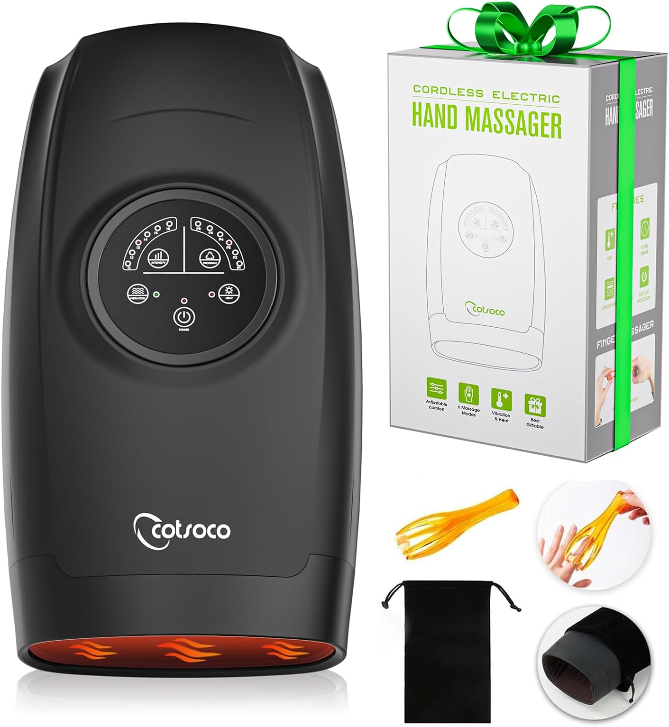 Cotsoco Hand Massager with Heat for Arthritis and Pain Relief