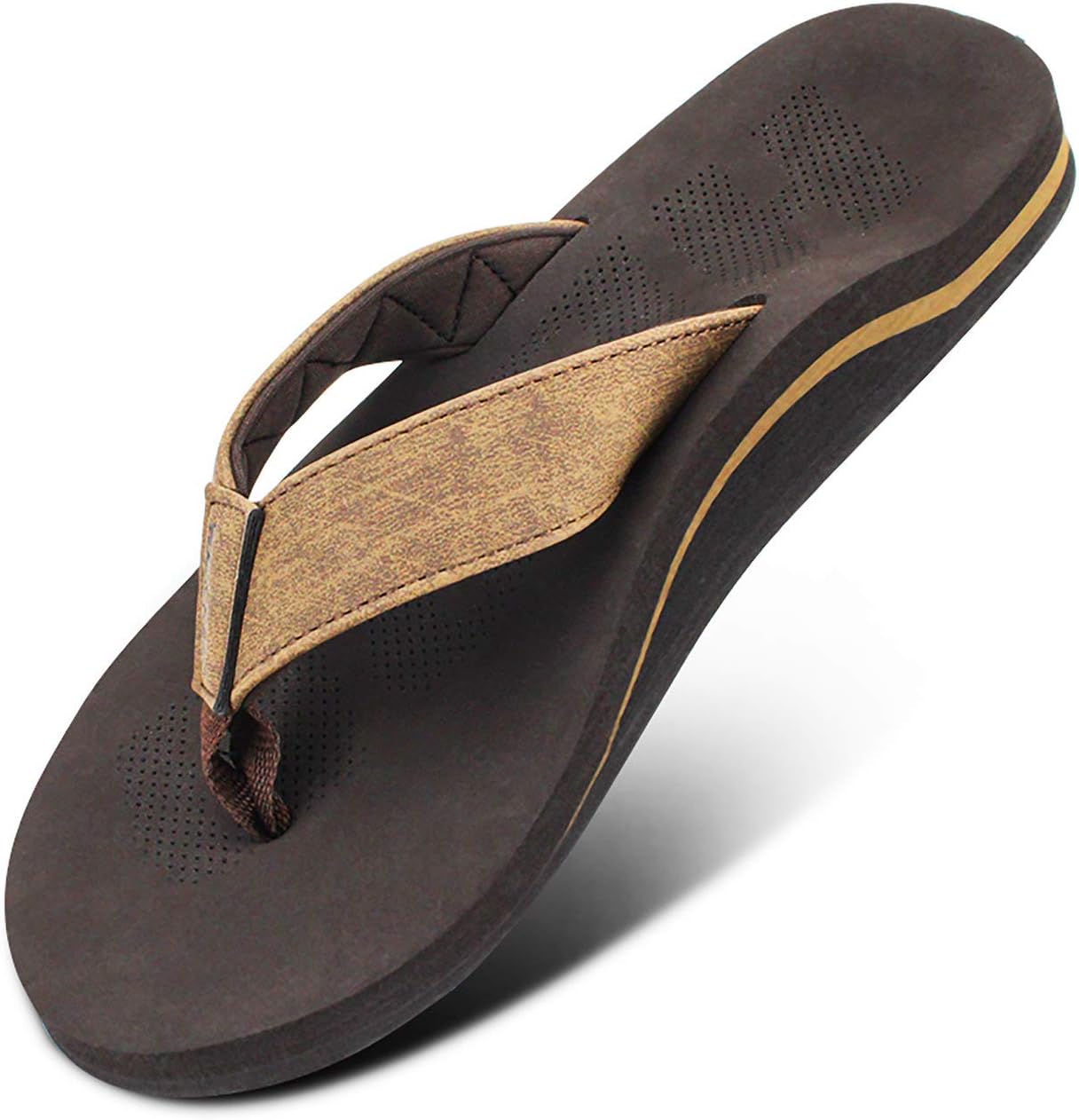 Men Sandals Flip Flop with Orthotic Arch Support for Comfort