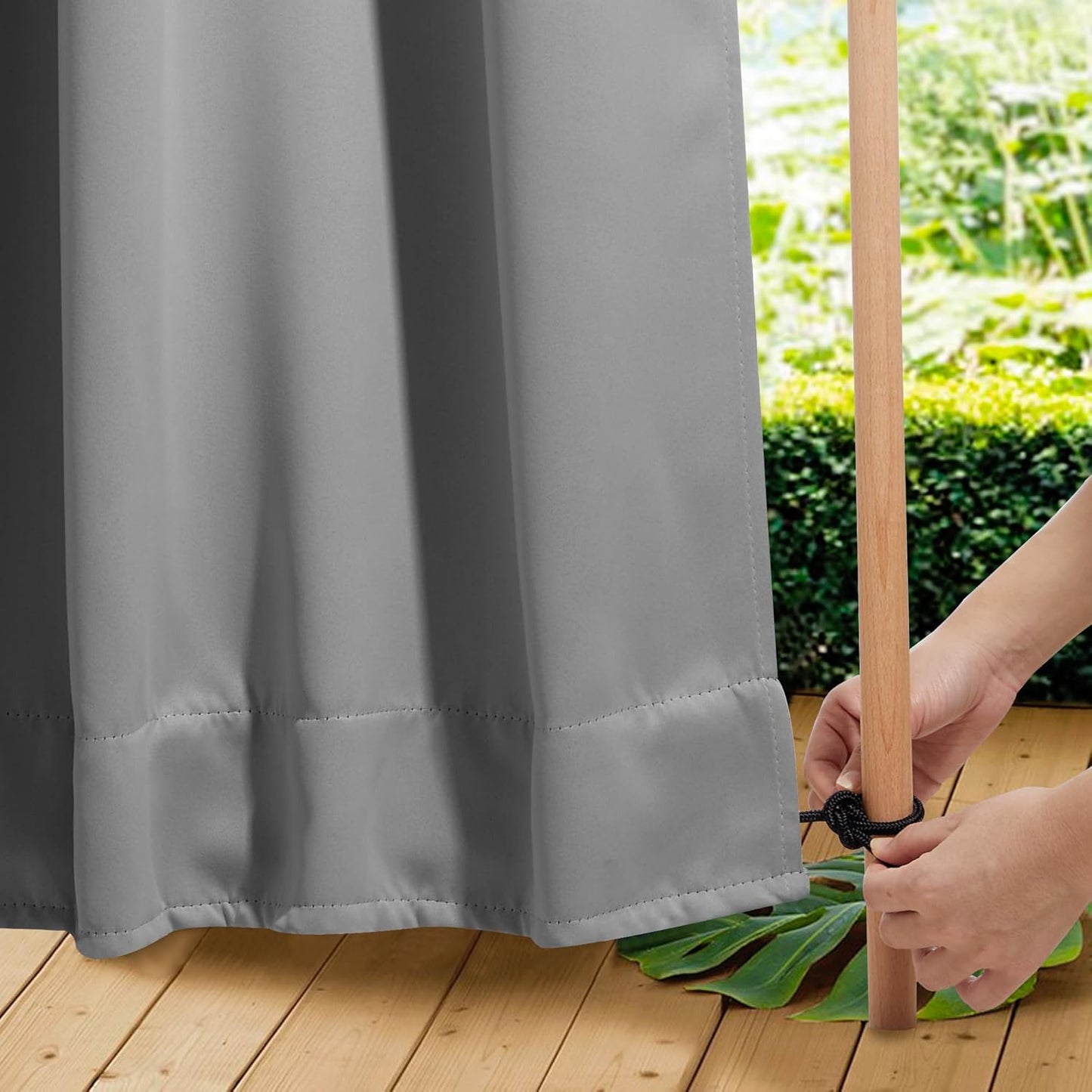 NICETOWN Weighted Blackout Curtains for Outdoor Privacy & Style