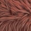 Mocha Mousse Faux Fur Fabric by the Yard - 72in x 60in, 2 Yard