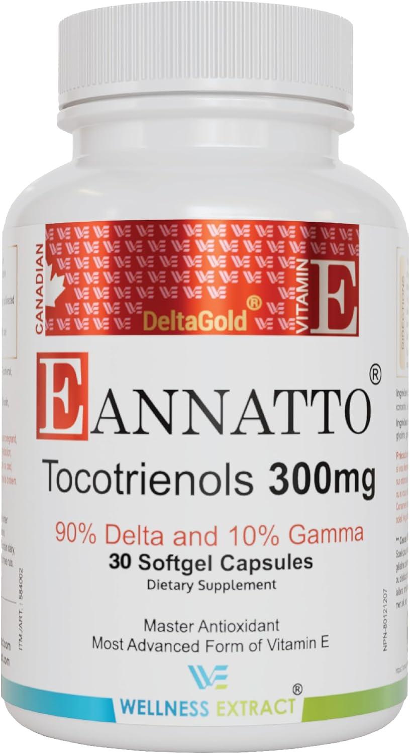 Wellness Extract Annatto Tocotrienols 300mg Softgel Capsules