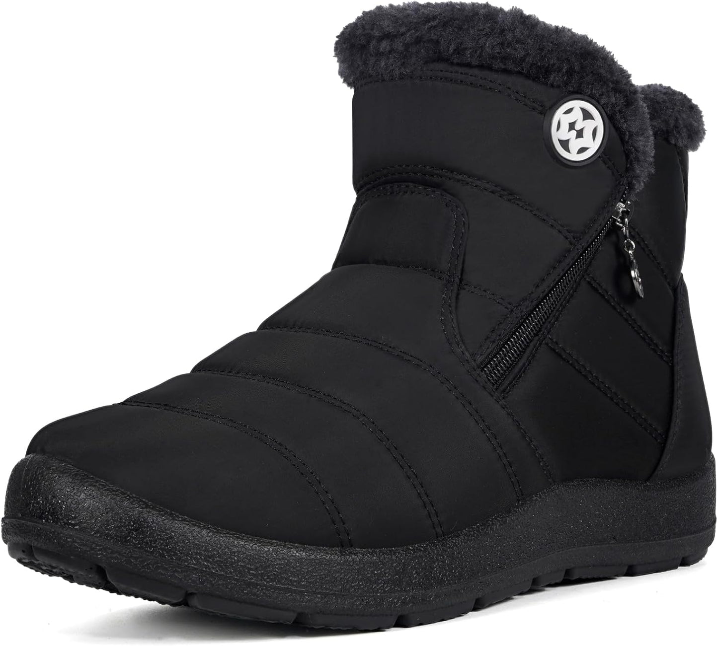 Eagsouni Snow Boots for Women: Warm Fur Lined Ankle Booties