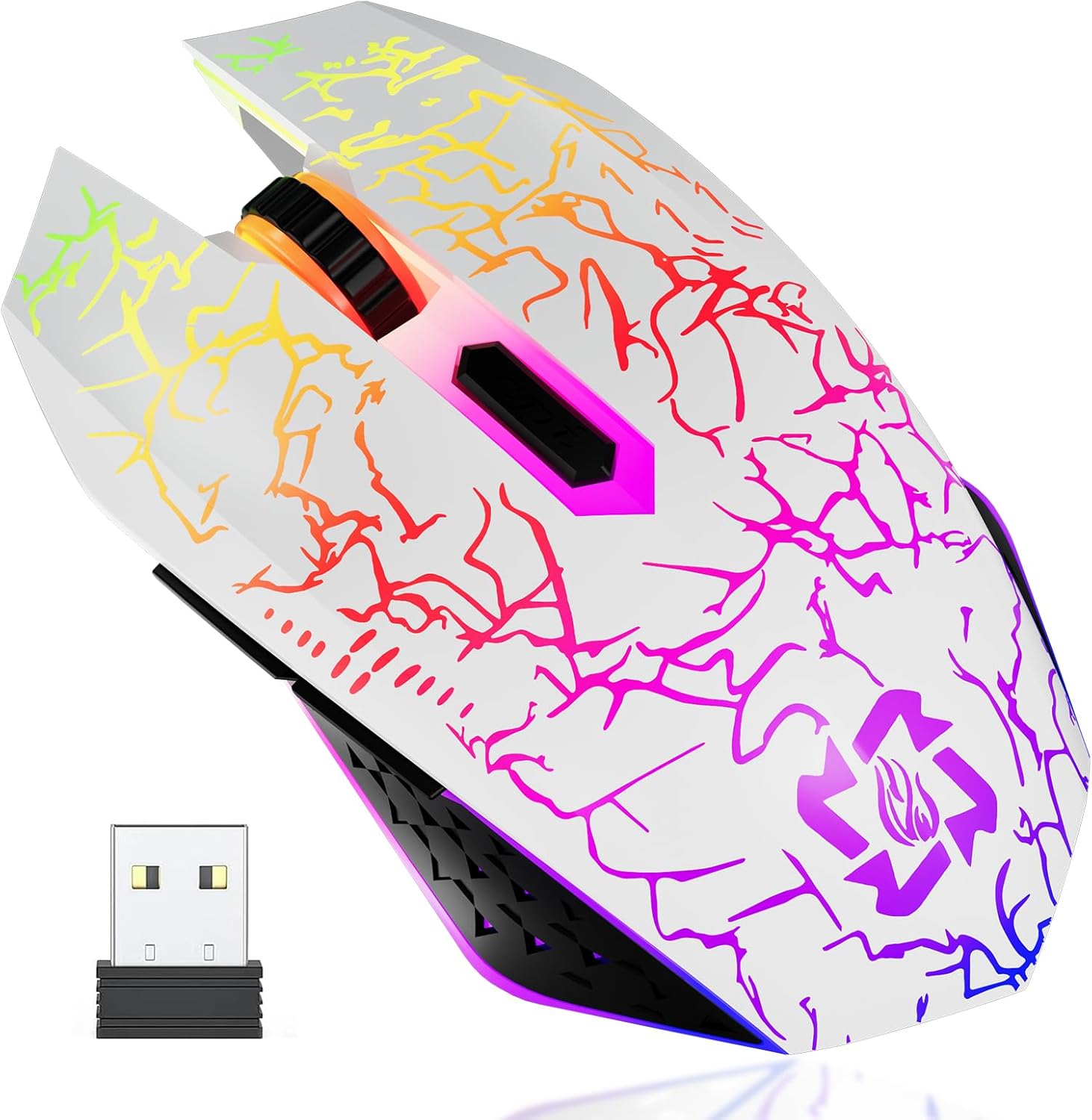 MELOGAGA RGB Wireless Gaming Mouse - Smooth Cordless Fun!