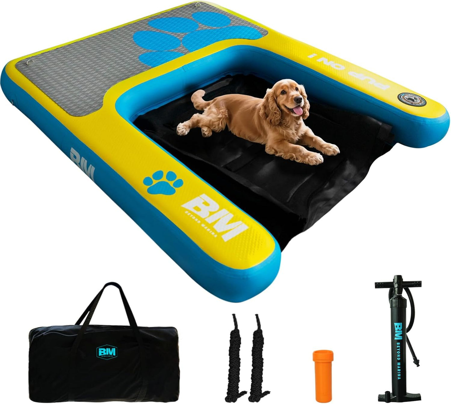 PUP ON! Inflatable Dog Pool Ramp for Safe Water Entry