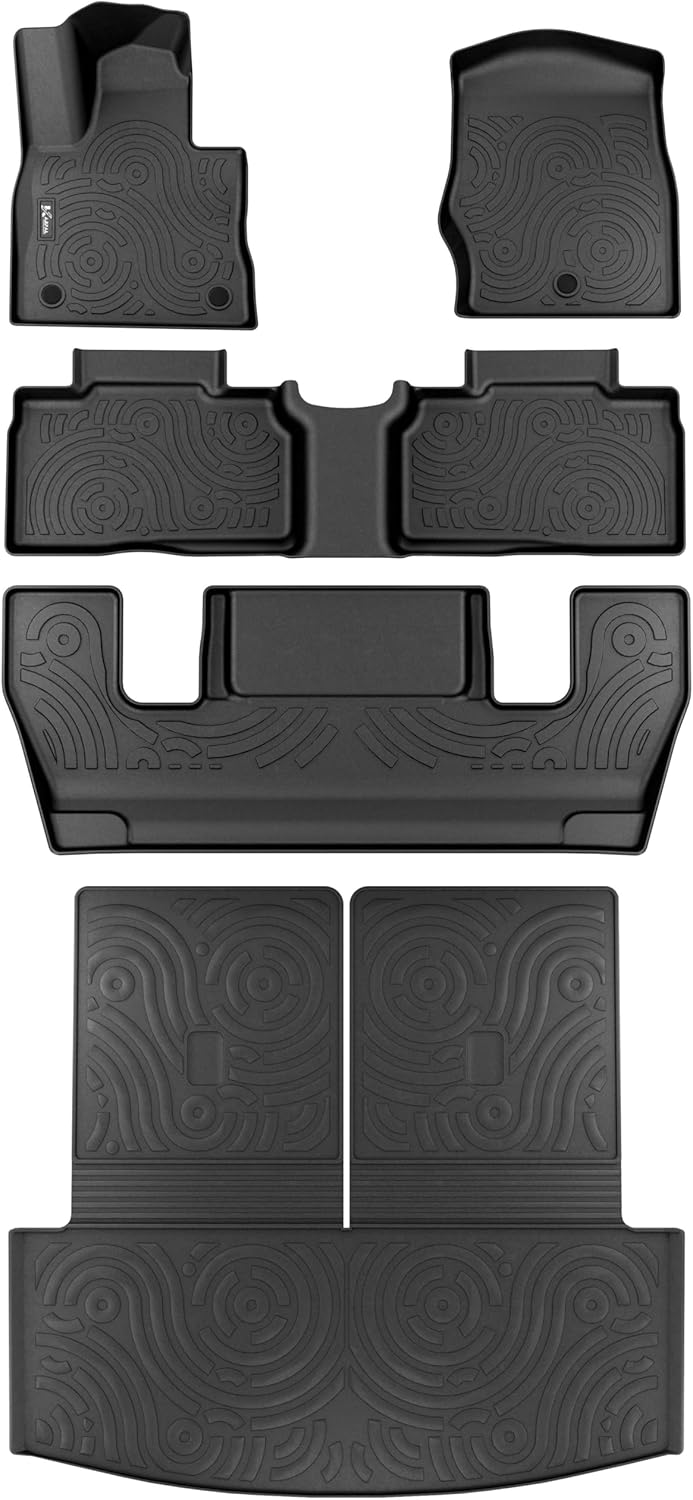 KARPAL Floor Mats Cargo Liner for 2020-2025 Ford Explorer 6-Seats